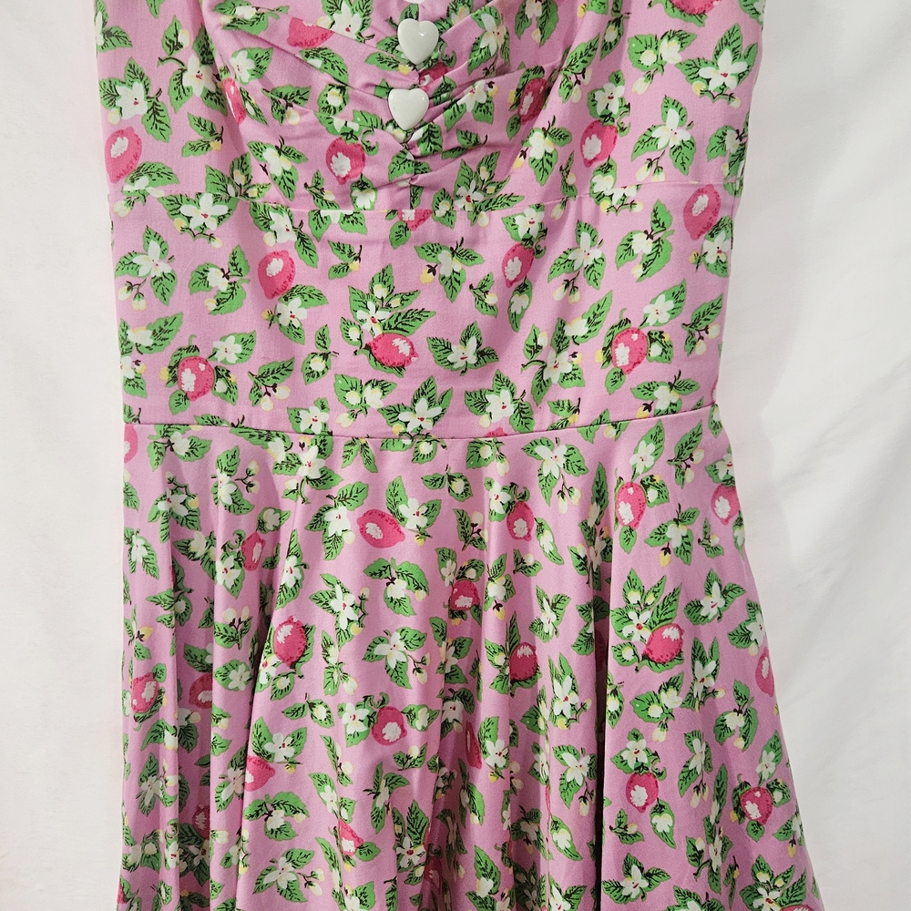 Medium Pinup Couture Pinup Girl Clothing PUG Lemon Dress EUC